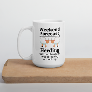 Sheep Herding Weekend Forecast Mug