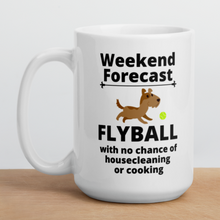 Load image into Gallery viewer, Flyball Weekend Forecast Mug
