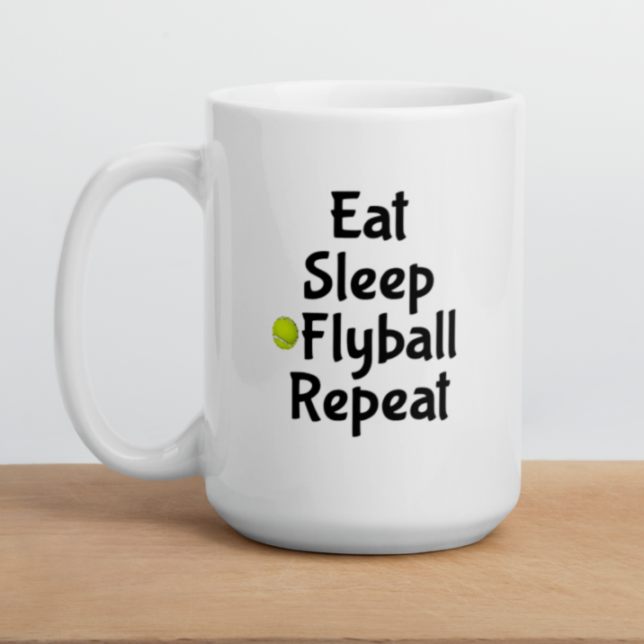 Eat Sleep Flyball Repeat Mug