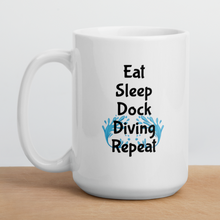 Load image into Gallery viewer, Eat Sleep Dock Diving Repeat Mug
