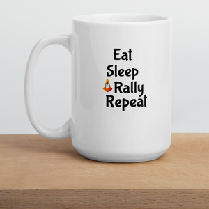 Eat Sleep Rally Repeat Mug