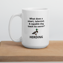 Load image into Gallery viewer, Dog Teaches Duck Herding Mug
