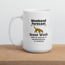 Load image into Gallery viewer, Scent Work Weekend Forecast Mug
