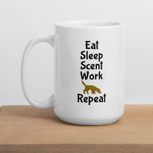 Eat Sleep Scent Work Repeat Mug