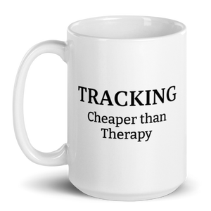 Tracking Cheaper than Therapy Mug