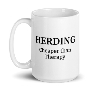 Sheep Herding Cheaper then Therapy Mug