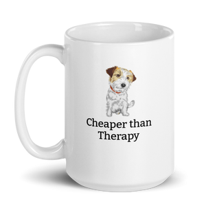Russell Terrier Cheaper Than Therapy Mug