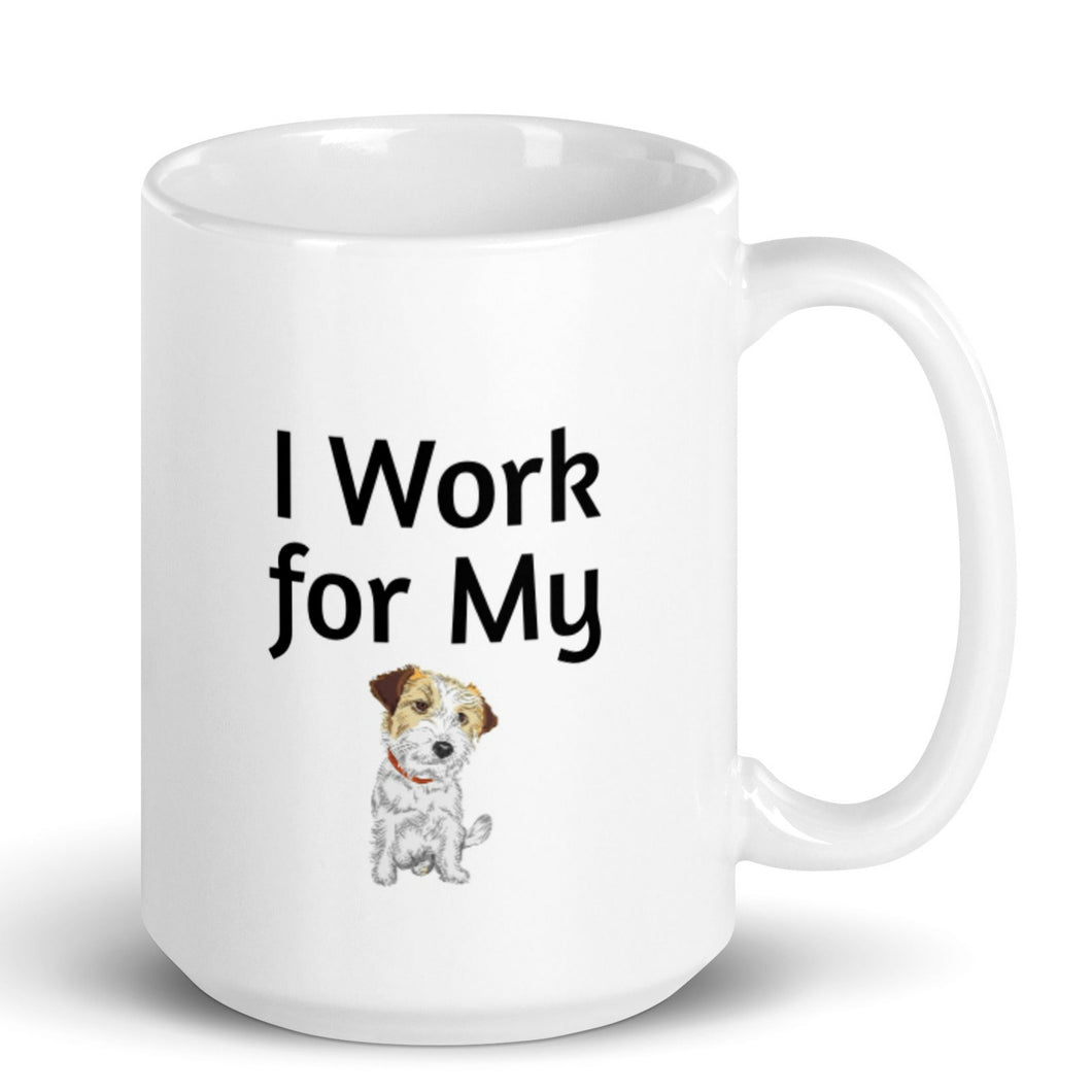 I Work for My Russell Terrier Mug