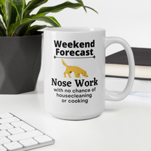 Load image into Gallery viewer, Nose Work Weekend Forecast Mug
