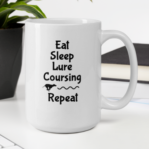 Eat Sleep Lure Coursing Repeat Mug