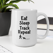 Load image into Gallery viewer, Eat Sleep Track Repeat Mug
