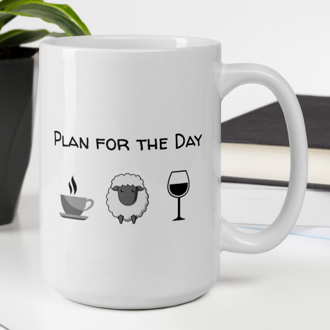 Plan for the Day - Sheep Herding Mug