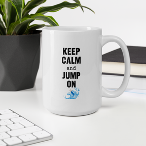 Keep Calm & Jump On Dock Diving Mug