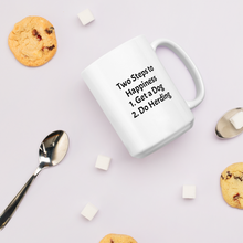Load image into Gallery viewer, 2 Steps to Happiness - Herding Mugs
