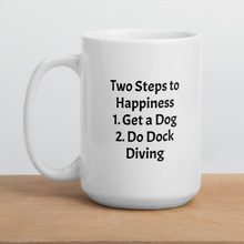 Load image into Gallery viewer, 2 Steps to Happiness - Dock Diving Mugs
