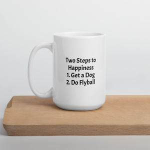 2 Steps to Happiness - Flyball Mugs