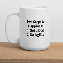 Load image into Gallery viewer, 2 Steps to Happiness - Agility Mugs
