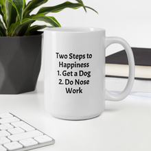 Load image into Gallery viewer, 2 Steps to Happiness - Nose Work Mugs
